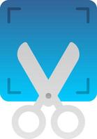 Screenshot Flat Gradient Icon vector