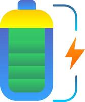 Battery Flat Gradient Icon vector