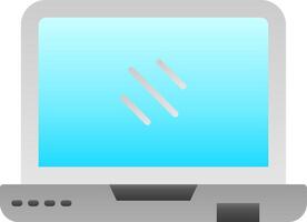 Laptop Flat Gradient Icon vector