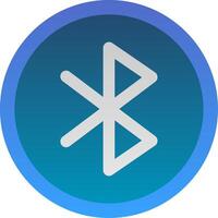 Bluetooth plano degradado icono vector