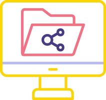 File Sharing Vector Icon