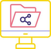 File Sharing Vector Icon