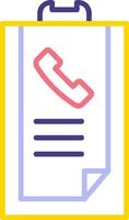 Call list History Vector Icon