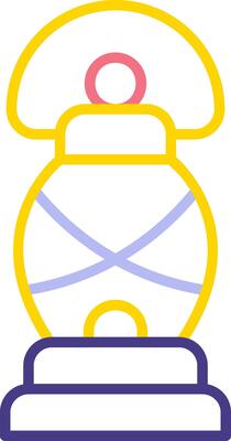 Hand Lantern Vector Icon