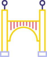 icono de vector de puente