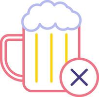 No Alcohol Vector Icon