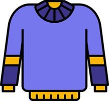 Sweater Filled Gradient Icon vector