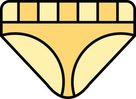 Underwear Filled Gradient Icon vector