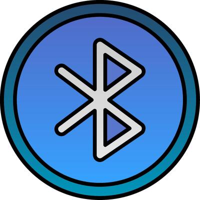 Bluetooth Filled Gradient Icon