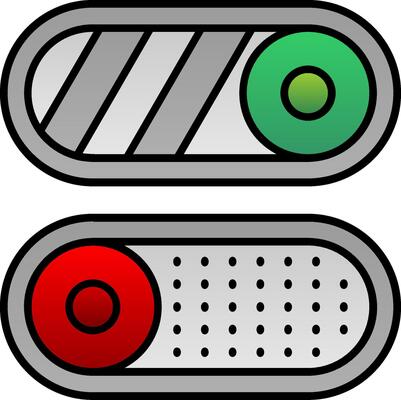 Toggle Filled Gradient Icon