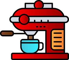 Coffee machine Filled Gradient Icon vector