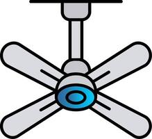 ventilador lleno degradado icono vector