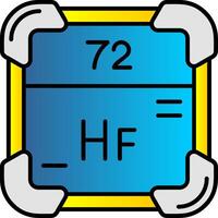 Hafnium Filled Gradient Icon vector