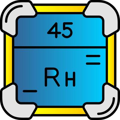 Rhodium Filled Gradient Icon