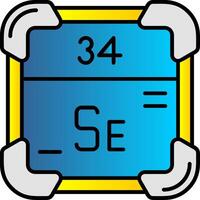 Selenium Filled Gradient Icon vector