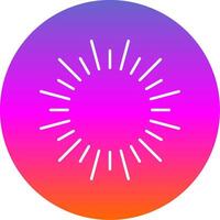 Fireworks Line Gradient Circle Icon vector