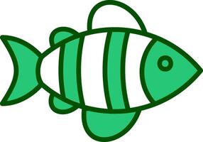 icono de vector de pescado