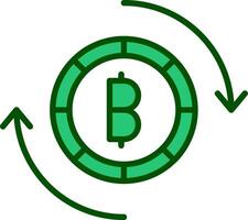 Bitcoin Exchange Vector Icon