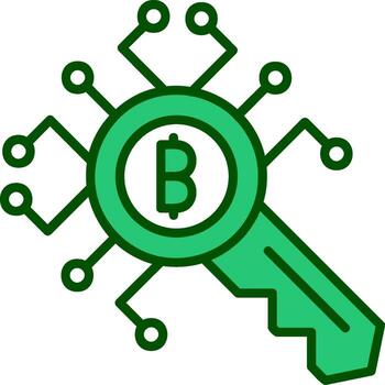 cifrado llave vector icono