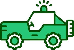 icono de vector de jeep militar