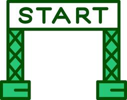 Start Line Vector Icon