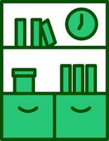 Bookshelf Vector Icon