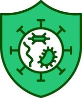 Germs Protected Vector Icon