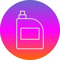 Bleach Line Gradient Circle Icon vector