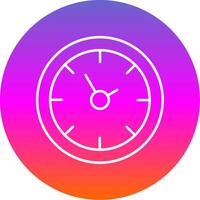Time Line Gradient Circle Icon vector