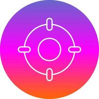 Scope Line Gradient Circle Icon vector