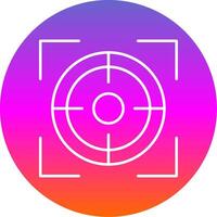 Focus Line Gradient Circle Icon vector