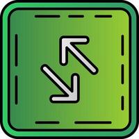 Swap Filled Gradient Icon vector