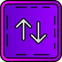 Swap Filled Gradient Icon vector