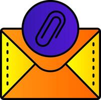 Clipper Filled Gradient Icon vector