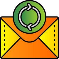 Recycle Filled Gradient Icon vector