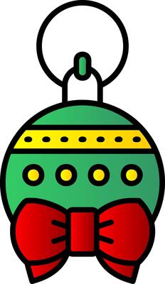 Bauble Filled Gradient Icon