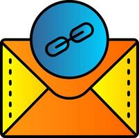 Link Filled Gradient Icon vector