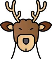 Deer Filled Gradient Icon vector