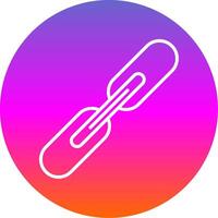 Link Line Gradient Circle Icon vector
