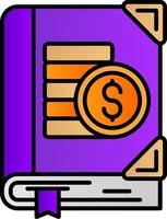 Budgeting Filled Gradient Icon vector