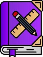 Art book Filled Gradient Icon vector