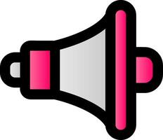 Speaker Filled Gradient Icon vector