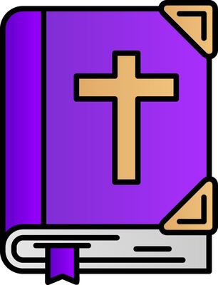 Bible Filled Gradient Icon