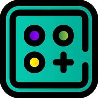 Menu Filled Gradient Icon vector