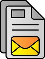 Email Filled Gradient Icon vector