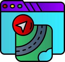 Gpu Filled Gradient Icon vector