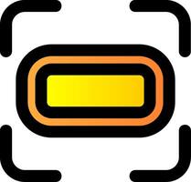 Landscape setting Filled Gradient Icon vector