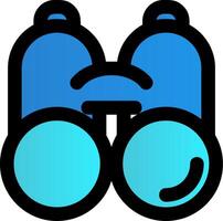 Binoculars Filled Gradient Icon vector