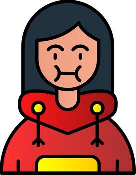 enfermedad lleno degradado icono vector