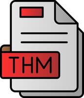 Thm Filled Gradient Icon vector